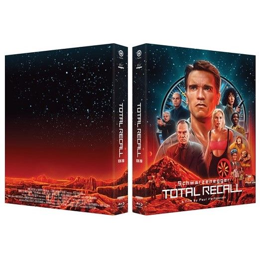 Total Recall Limited Edition 4K UHD Blu-Ray Digipack Type A and B slipcases with 36-page booklet and art cards