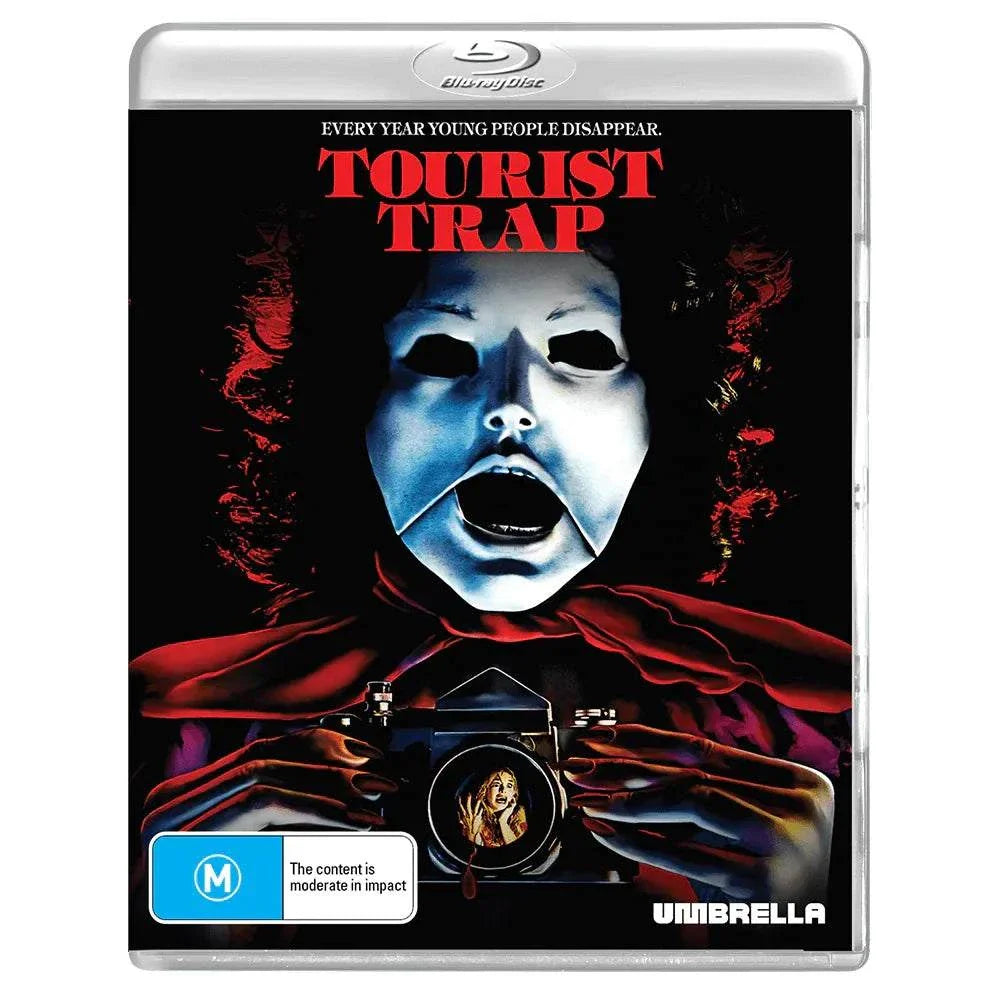 Tourist Trap 1979 horror Blu-ray with limited edition slipcover region free by Umbrella Entertainment