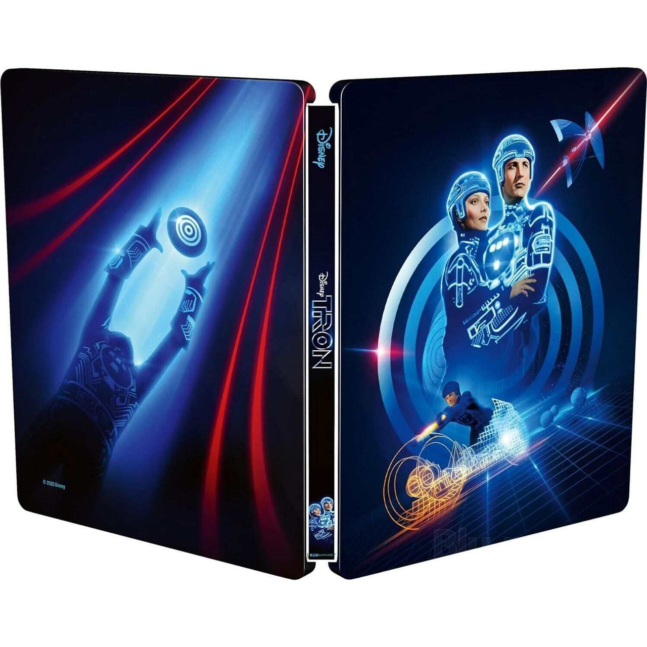 Tron 4K UHD limited edition steelbook with digital restored cover art and 4K Blu-Ray combo pack