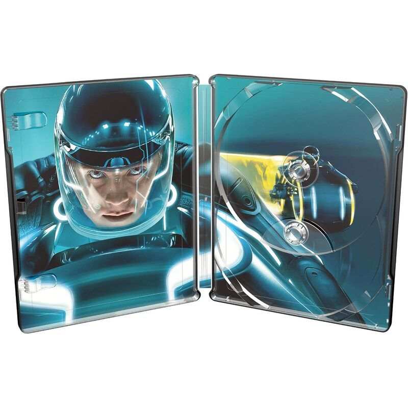 Tron Legacy 4K UHD limited edition steelbook with vibrant digital artwork and durable case