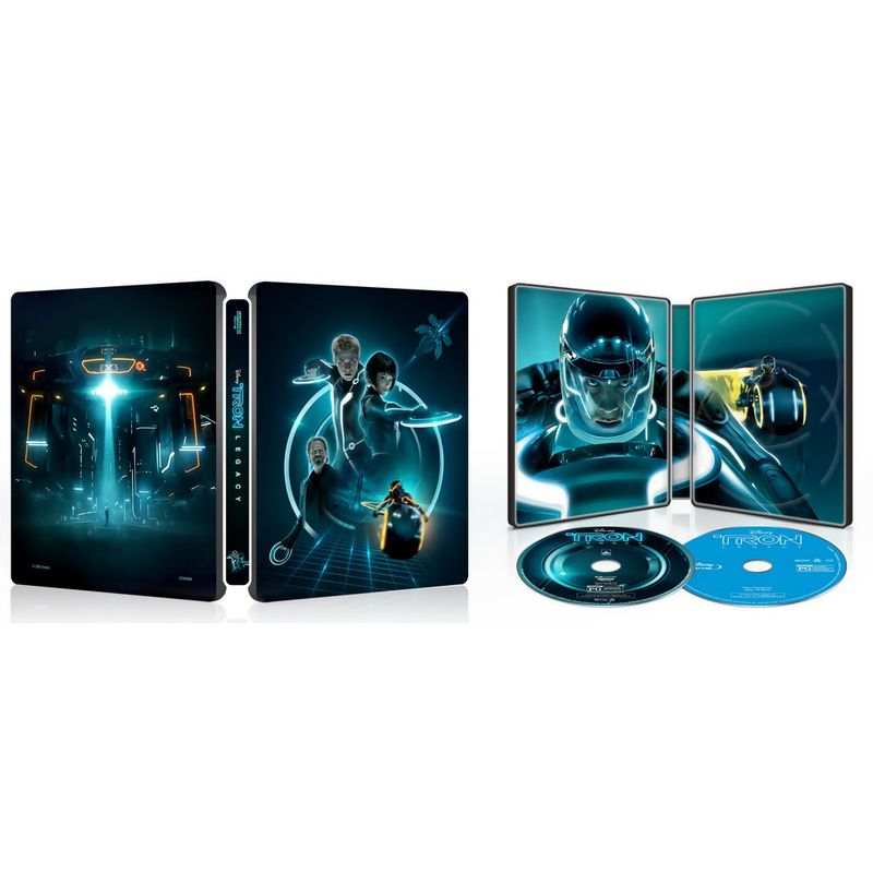 Tron Legacy 4K UHD limited edition steelbook with two-disc combo and enhanced HDR visuals
