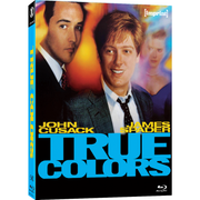 True Colors (1991) Blu-ray limited edition slipcover featuring John Cusack and James Spader in political drama film cover