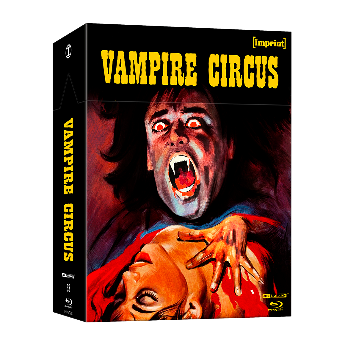 Vampire Circus 1972 limited edition 4K UHD and Blu-ray hardbox with horror movie artwork and booklet