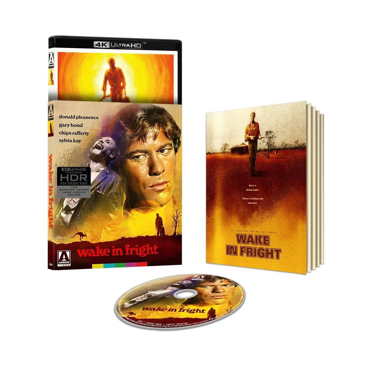 Wake In Fright limited edition 4K UHD with slipcover and booklet pre-order by Arrow Video US
