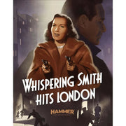 Whispering Smith Hits London collector's edition 4K Ultra HD Blu-ray cover with vintage film noir artwork