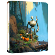 Wild Robot Ultimate collectors edition steelbook featuring robot and animals by waterfall in forest scene
