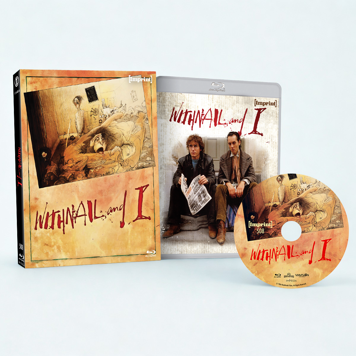 Withnail and I 1987 Blu-ray limited edition slipcover with disc and cover art
