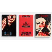 X Trilogy Box Set collector's edition Blu-Ray with custom slipcase and photo-collage digibook featuring X, Pearl, and MaXXXine films by Ti West