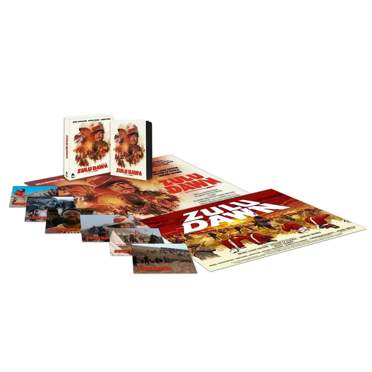 Zulu Dawn Limited Edition 4K UHD and Blu-Ray pre-order package with exclusive collector's book and art cards